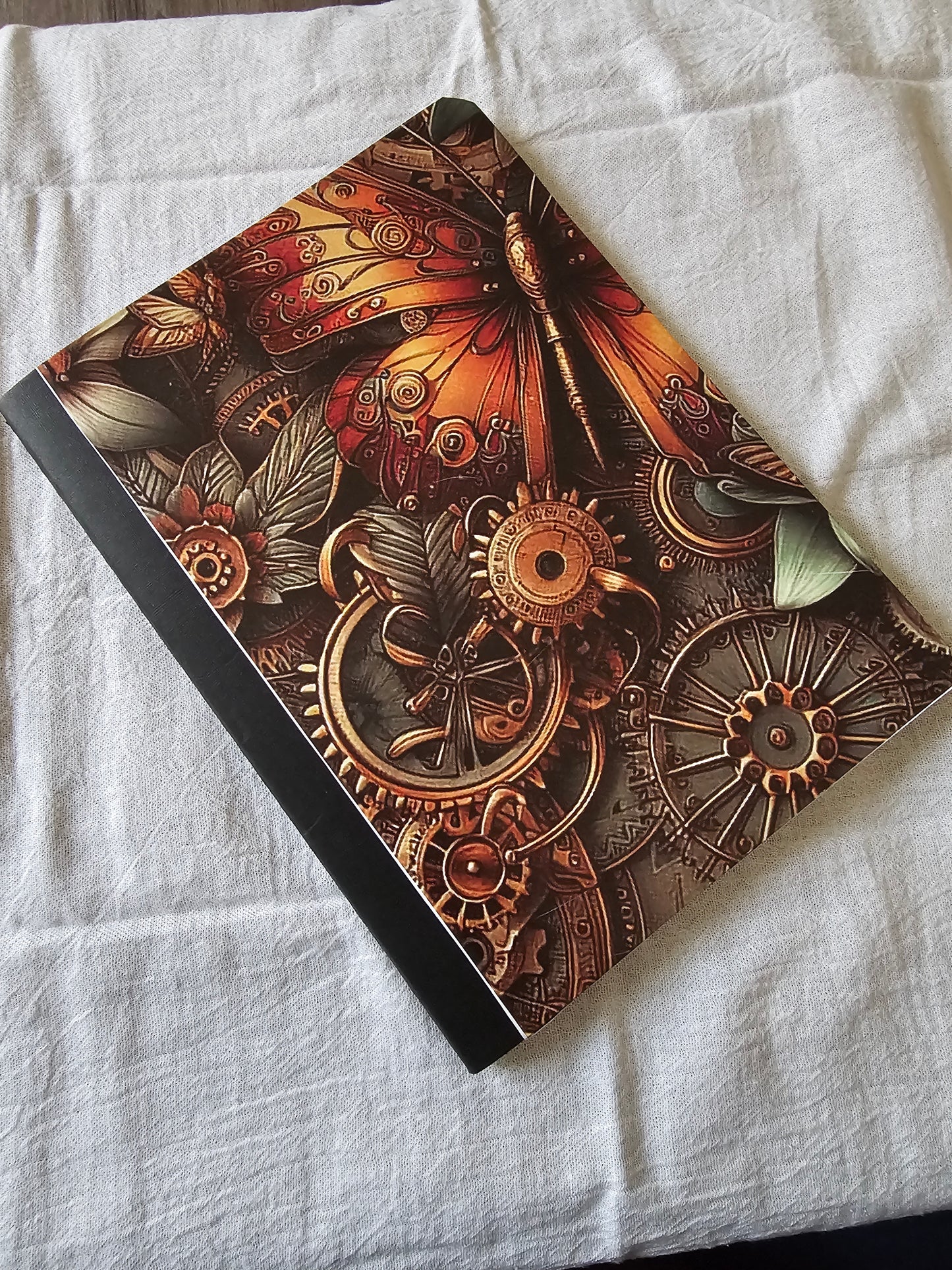 Butterfly timepiece notebook