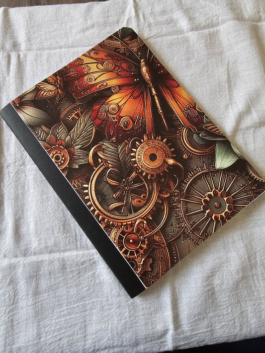 Butterfly timepiece notebook